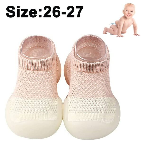 Zapatos para niños pequeños Zapatos para bebés que caminan por primera vez Color sólido Suela suave Malla antideslizante Material ligero y transpirable Adepaton 221256-6