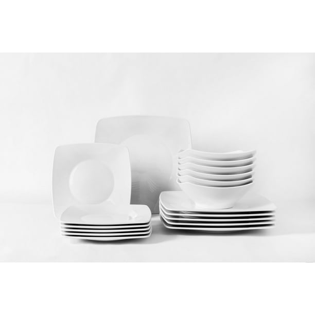 Vajilla Personas (18 Piezas) Blanco Policarbonato