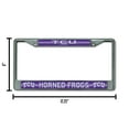 thumbnail image 4 of Texas Christian TCU NCAA Horned Frogs Standard Size Chrome License Plate Frame - It Sparkles! - Let's Go!, 4 of 6