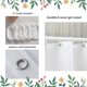 thumbnail image 5 of Juego de baño con rosas rosas con cortina de ducha y alfombras Juego de cortina de ducha con rosas rosas con alfombras antideslizantes, tapete de baño, tapa de inodoro y 12 ganchos resistentes,, 5 of 8