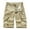 Khaki, variant on Diufon Mens Cargo Shorts Solid Color Cotton Outdoor Shorts Zipper Button Down Shorts with Pockets