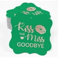 thumbnail image 2 of Inkdotpot Pack Of 100 Kiss The Miss Goodbye Bridal Shower Paper Tags DIY Craft Bracket Shape Real Rose Gold Foil Hang Tags, 2 of 7