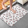 thumbnail image 4 of White Cow Heart Pattern Bathroom Rugs Mat,Non Slip Microfiber Bathroom Rug,Rubber Backing,Soft Bathroom Mats for Bathroom Floor,Tub and Shower,20x32in(50x80cm), 4 of 5