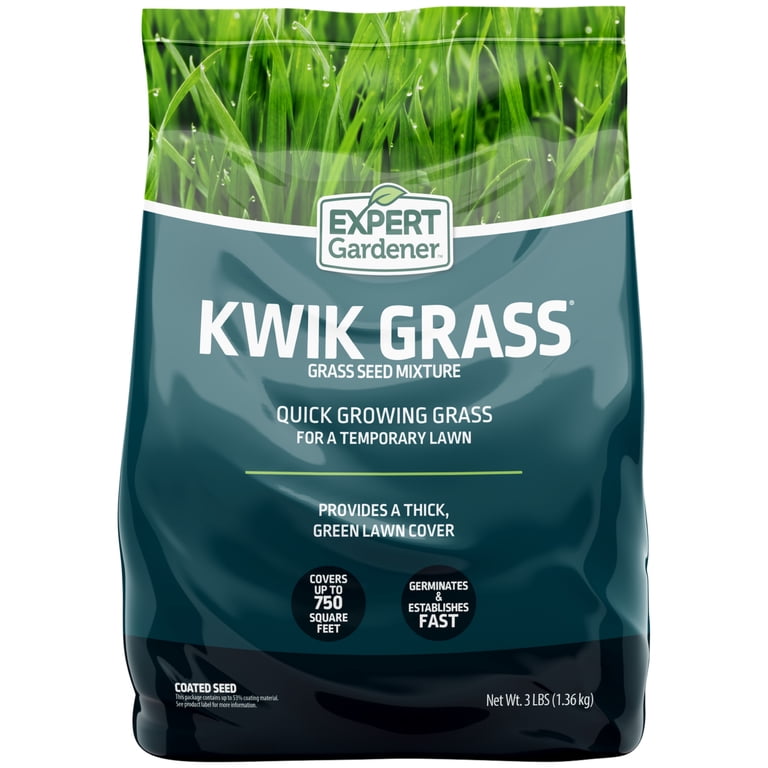 Expert Gardener Kwik Grass Seed Mix for Sun to Partial Shade, 3 lb