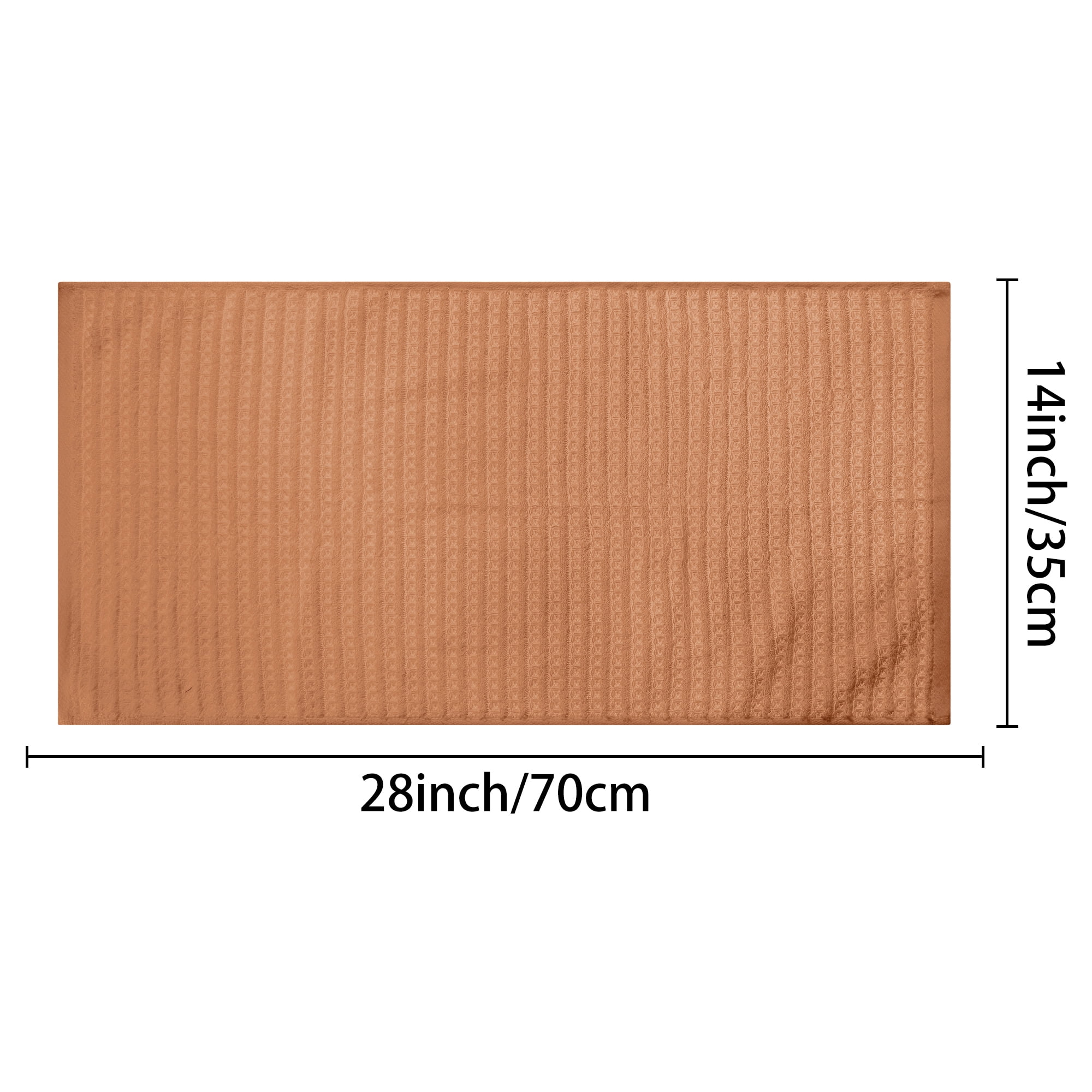 Unique Bargains Hand Towels 14" x 28" Soft Absorbent Towel Sets for Bathroom Hotel Kitchen Brown 2pk