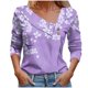 thumbnail image 1 of Blusas de Manga Corta para las Mujeres Casual Color Sólido Botón-Arriba Camiseta, Top de Moda para el Hogar Y el Uso Diario, 1 of 9