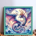thumbnail image 2 of Hilo Algodón Ecológico Bordado Punto Cruz Con Dragon Moon 11CT 50x50cm, 2 of 9