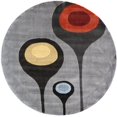 thumbnail image 3 of Momeni New Wave 2'6" X 8' Contemporary Hand Tufted Wool Runner Rug in Steel, 3 of 4