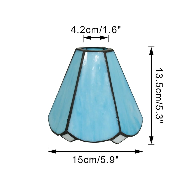 ライト・ランタン Vintage Blue Glass Diamond Lamp Shade s-l1200.jpg
