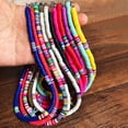 thumbnail image 3 of Huanledash Women Necklace Colorful Beads Bohemian Polymer Clay Stackable Long Lasting Collar Necklace for Party, 3 of 8