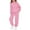 Pink, variant on PINQI Teen Girls Fleece Sweatsuits Lined Warm Plain Hoodies Sweatpants Set 2 Piece Hoodie Sweatshirts Joggers Outfits
