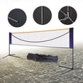 thumbnail image 4 of Anqidi 20Ft Portable Badminton Net Set Polypropylene Fiber Adjustable Height Tennis Net Kit for Volleyball, Soccer Tennis, 4 of 12