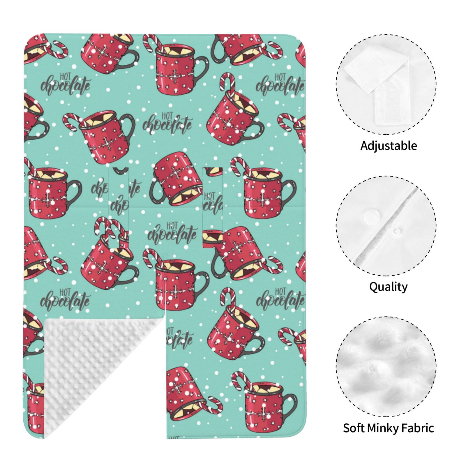 Car Seat Cover Baby - Snowflake Hot Cocoa Breathable Infant Car Seat Cover for Baby Carseat, Lightweight Comfort Baby Essentials Must Haves Newborn Stuff for Girl Boy