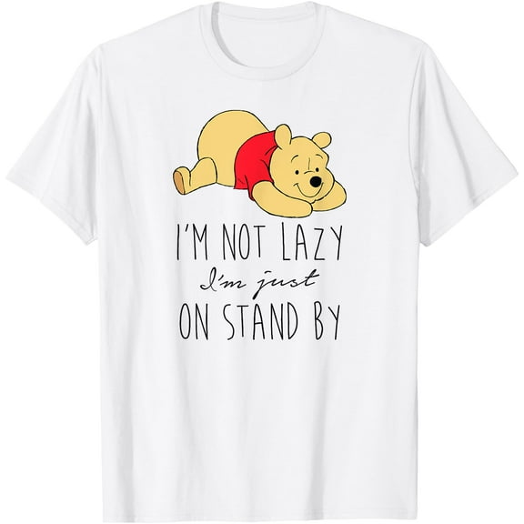 Winnie the Pooh Not Lazy Just On Standby Unisex Softstyle T-Shirt for Men Women Kids