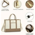 thumbnail image 3 of Lovevook Laptop Tote Bag for Women, Lightweight Pu Leather Work Tote Bag with Clutch Purse, Large Computer Bag Briefcase Fit for 15.6" Laptop, 3 of 8