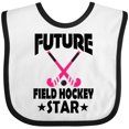 thumbnail image 3 of Inktastic Future Field Hockey Star Girls Baby Bib, 3 of 4