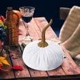 thumbnail image 2 of Handmade Velvet Decorative Pumpkin Ornament Elegant Autumn Home Desktop, 2 of 4