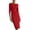Red, variant on Women's 3/4 Sleeve Pencil Dress Boat Neck Cutout Elegant Wear to Work Business Dress Bodycon Midi Sheath Dresses