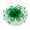 Green, variant on Chic Headwear Satin Flower Mesh Veil Fascinator - Peach