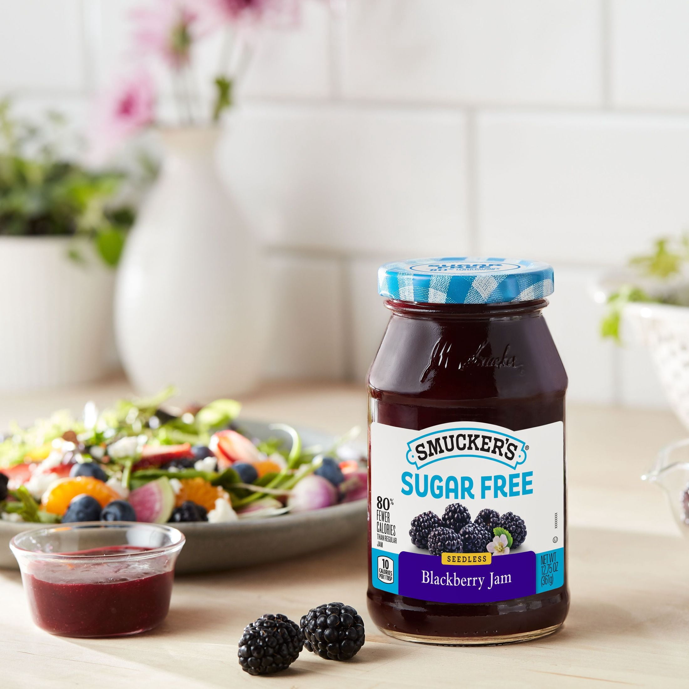 (3 pack) Smucker's Sugar Free Seedless Blackberry Jam, 12.75 oz