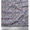 thumbnail image 1 of Soimoi Cotton Duck Fabric Anchor Hook,Shell & Starfish Ocean Print Fabric by Yard 56 Inch Wide, 1 of 3