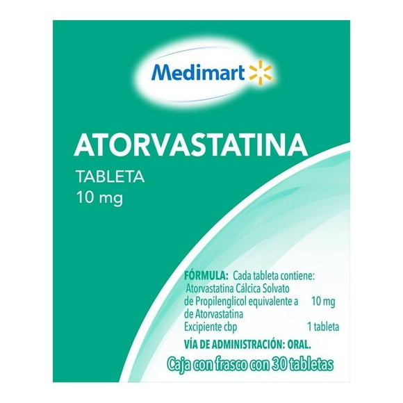 Atorvastatina Medimart 10 mg 30 tabletas