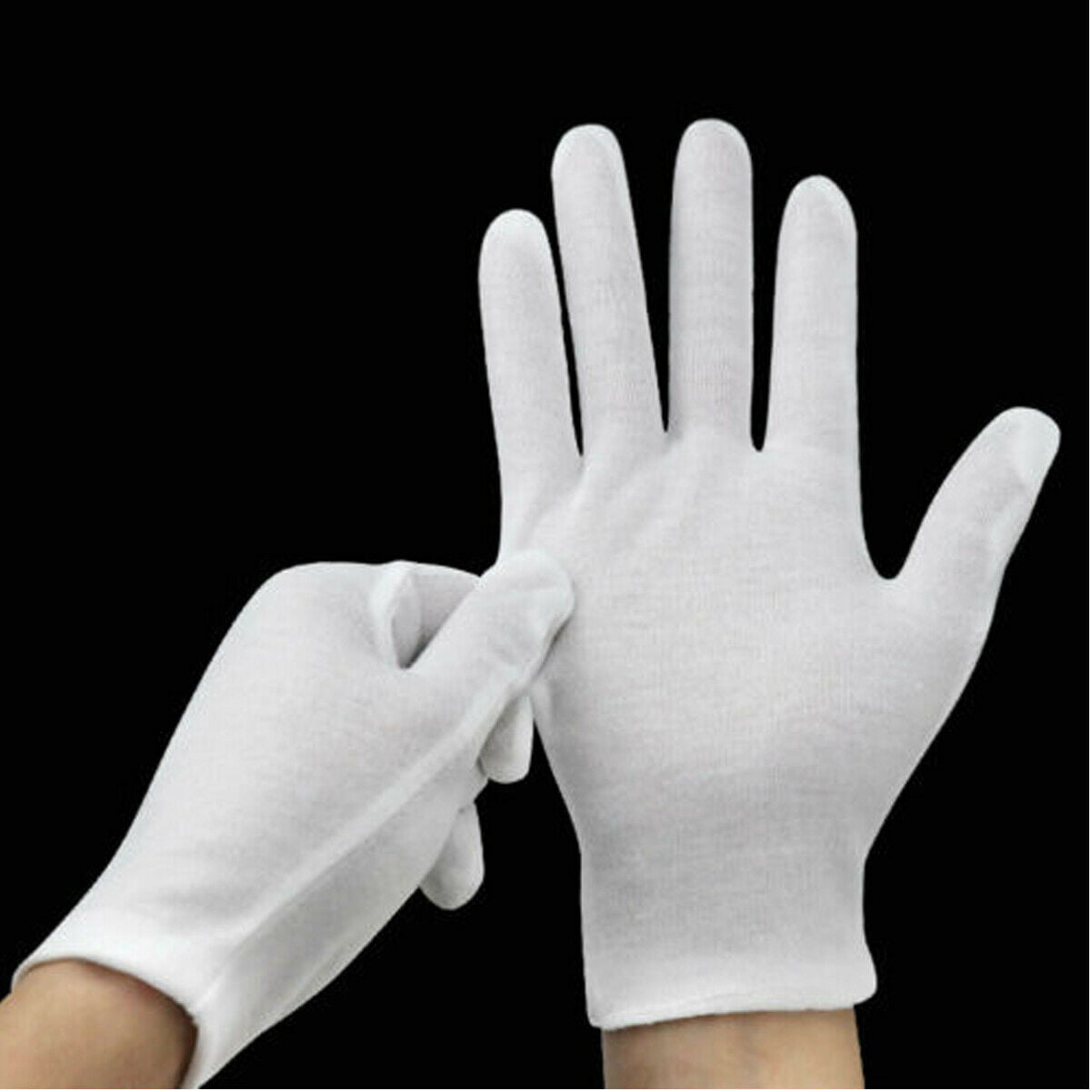 White High Grip Serving Gloves,Waiters,Waitress,Antique Handling,Photo,Jewellery 