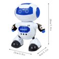 thumbnail image 3 of Dancing Robot Toy | Electronic Space Robot with Colorful LED Lights & Music - Interactive Movement | Safe Durable Plastic - Battery Powered | 8.4x5.7x3.5in | 1 Piece | 3-AA Required, 3 of 8