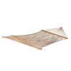 Bliss Hammocks Cotton Rope Hammock W/ Spreader Bar, 60-in. Wide, 450 lb. Capacity (Brown)