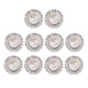 thumbnail image 3 of 10 Piezas de 18 Mm de Acrílico de Cristal de Perlas Botones Planos Accesorios de Hallazgos para La Fabricación de Joyas DIY Artesanía Perla beige Baoblaze Acrílico Crystal Craft Buttons, 3 of 8