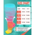 thumbnail image 4 of 2 Packs Plus Size Compression Socks Wide Calf For Women & Men 20-30 mmhg - Large Size Knee High Support Stockings For Medical,XXL, 4 of 6