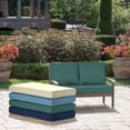 thumbnail image 5 of Arden Selections Outdoor Loveseat Cushion Set 46 x 26, Peacock Blue Green Texture, 5 of 6