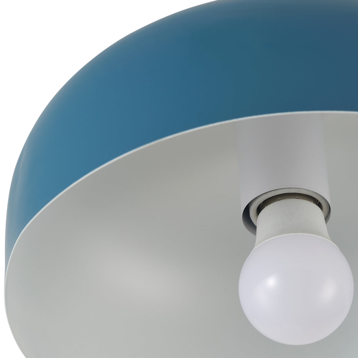 Modern Close to Ceiling Light Fixture, Blue Ceiling Lamp for Living Room Bedroom Kitchen Foyer, Vintage Semi Flush Mount Ceiling Light