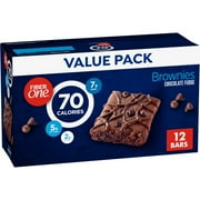 Fiber One 70 Calorie Brownies, Chocolate Fudge, Snack Bars, Value Pack, 12 Bars, 10.6 oz