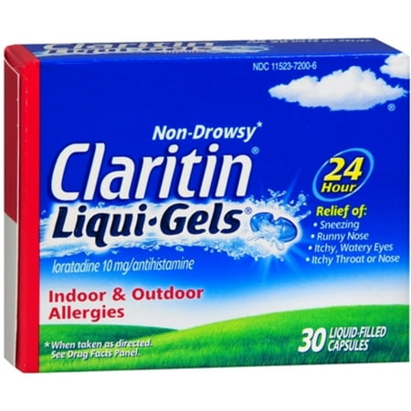 6 Pack - CLARITIN 24-Hour Allergy Liqui-Gels 30 ea