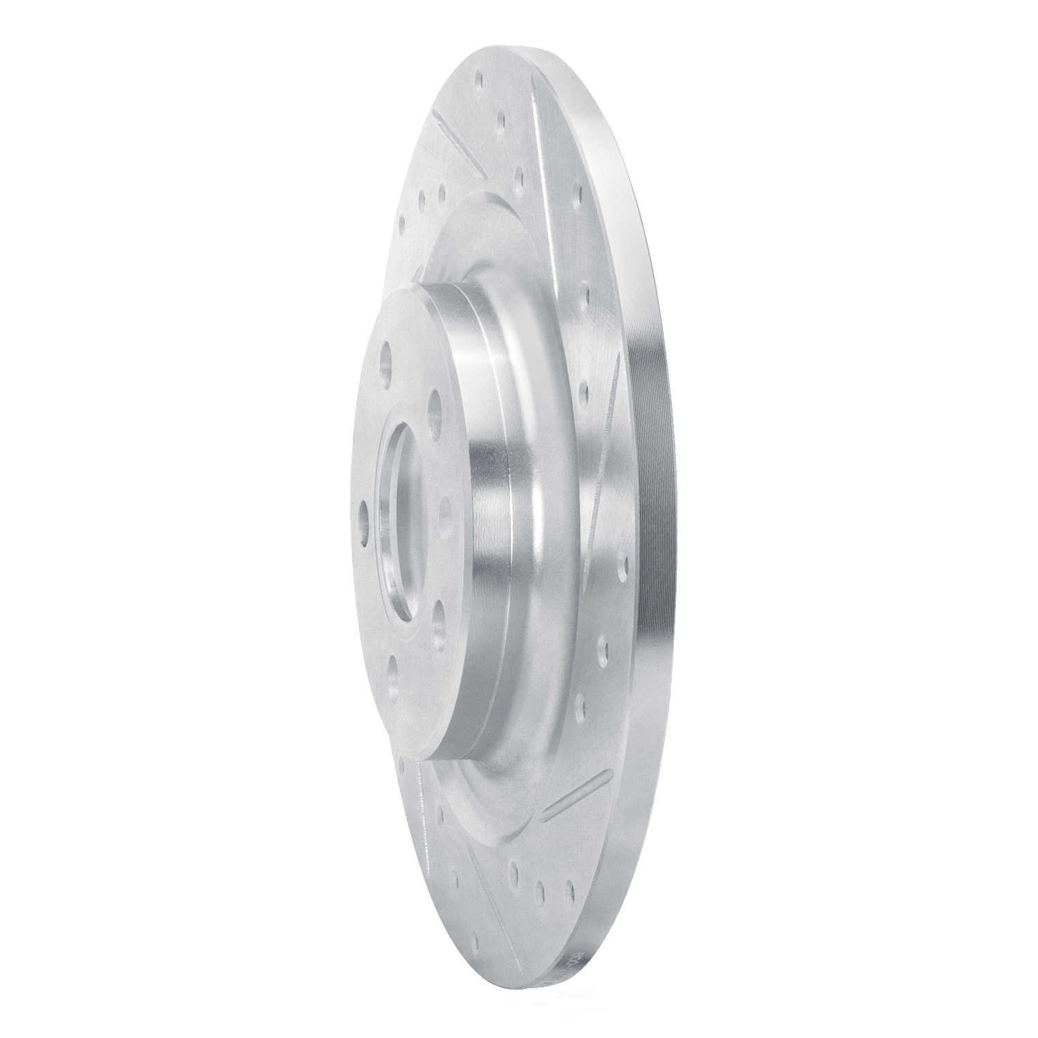 Dynamic Friction Company 631-27061R DFC Brake Rotor - Drilled And Slotted - Silver