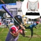 thumbnail image 4 of Red de práctica de béisbol,Entrenamiento de red de práctica de bateo de béisbol y softbol,Tenis Lanzamiento Golpear Huelga Entrenador,Equipo de entrenamiento para practicar golpes en, 4 of 8