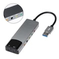 thumbnail image 4 of MotorGenic USB External Aluminum Alloy Optical Fiber SPDIF Sound Card 5.1 Channel Grey, 4 of 5