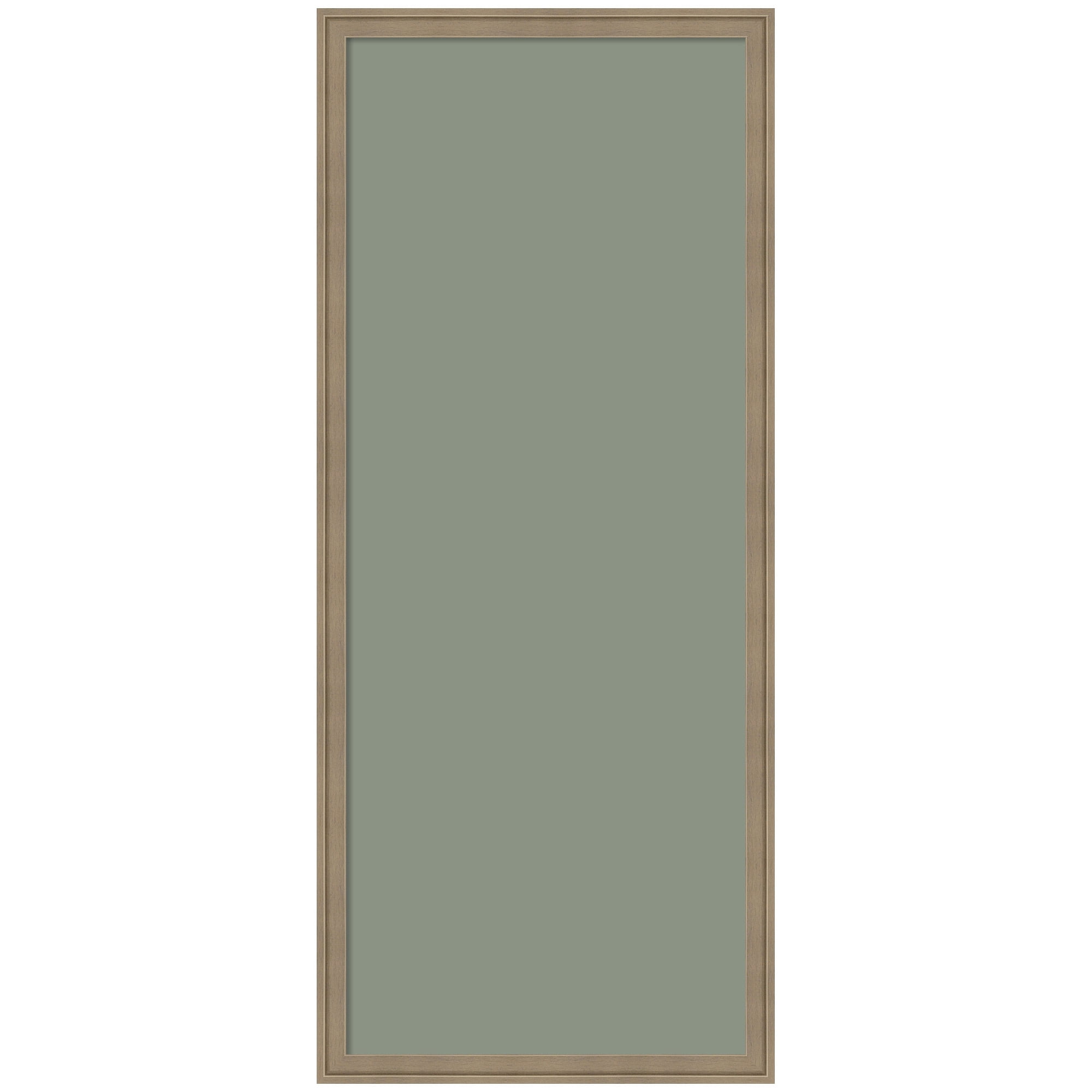Kate and Laurel Framed Fabric Pinboard 18 x 42,  Printed Linen Classic Bulletin Board for Use as a Vision Board or Wall Organization, Florence Light Brown Frame