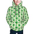 thumbnail image 2 of Bingfone Broccoli 1 Pattern Youth Classic Hoodies Soft Hooded Pullover Sweatshirts for Girls and Boys, 2 of 6