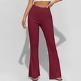 thumbnail image 5 of SEMPAI Butt Lifting Yoga Pants Women Flare Wide Leg High Waist Stretchy Slim-Fit Leggings Y2k Workout Gym Lounge Pants, 5 of 5