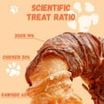 thumbnail image 2 of Pawmate Chicken & Duck Wrapped Rawhide Donut, Long Lasting Chews for Medium Large Dogs, 4 Count, 2 of 11