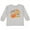 AC-Heather Grey, variant on Inktastic Cutest Pumpkin in the Patch with Orange Heart Boys or Girls Long Sleeve Toddler T-Shirt