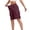 Wine #056, variant on Women's Bermuda Cargo Shorts Casual Summer Shorts with Pockets Plus Size Loose Fit Elastic Waist for Hiking 2026, M