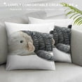 thumbnail image 3 of Giant Sperm Whale Stuffed Animal Realistic Gray Whale Plush Toy Large Ocean Whale Plushie Pillow Doll Gifts for Kids Inches, 3 of 5
