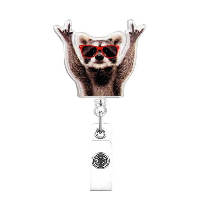TIELUTT Celokiy Funny Goose Badge Reel Glitter Retractable ID Holder for Book Holder for Trading Cards Note Holder for Desk Dog Semi Rigid Holder Alphabetical Organizer Handicap Placard Holder for Au