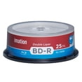 thumbnail image 4 of 25 Pack Imation Blu-ray BD-R DL Dual Layer 6X 50GB White Inkjet Hub Printable Recordable Blank Media Disc with Spindle Packing, 4 of 5