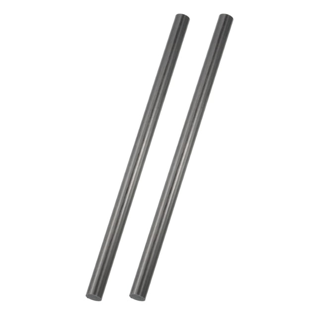 Uxcell 2Pcs Varillas de Fibra de Carbono, 10mm Diámetro 204mm Longitud