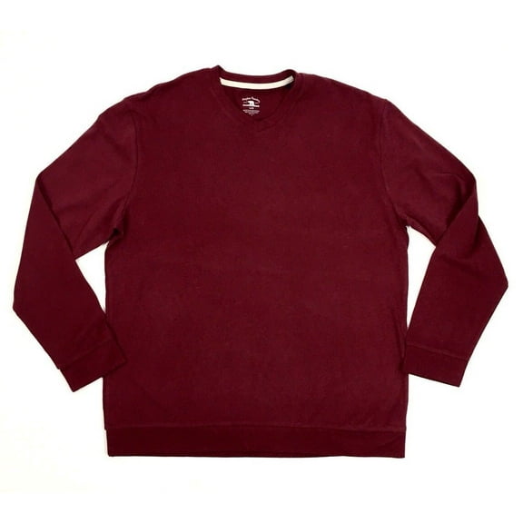 Men's Freedom Foundry Long Sleeve V-Neck Shirt, Red Port, Large - NEW