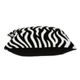 thumbnail image 6 of Parkland Collection PILA11003D Simba Black & White Square Transitional Pillow Cover with Down Insert - 20 x 20 x 7 in., 6 of 10